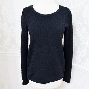 Active Black Textured Pullover Sweater Sweatshirt Juniors Size Medium